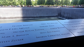 The September 11 Memorial in NYC