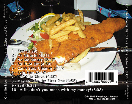 Live at the Gator n Chips back cover inlay