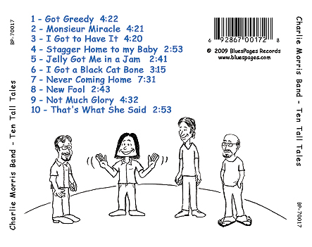 Ten Tall Tales back cover inlay