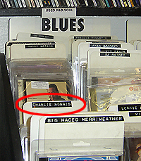 Charlie Morris CDs on sale at the Louisiana Music Factory, New Orleans