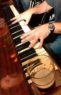 Devin Rice reflects upon life, the piano and stout at the Stromness Hotel, Orkney Islands
