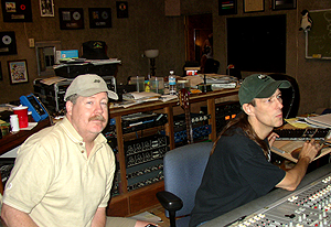 Alan Craig and George Harris at Panda Studios in Clearwater
