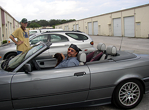 Dean Germain, George Harris and Sage at Panda Studios in Clearwater